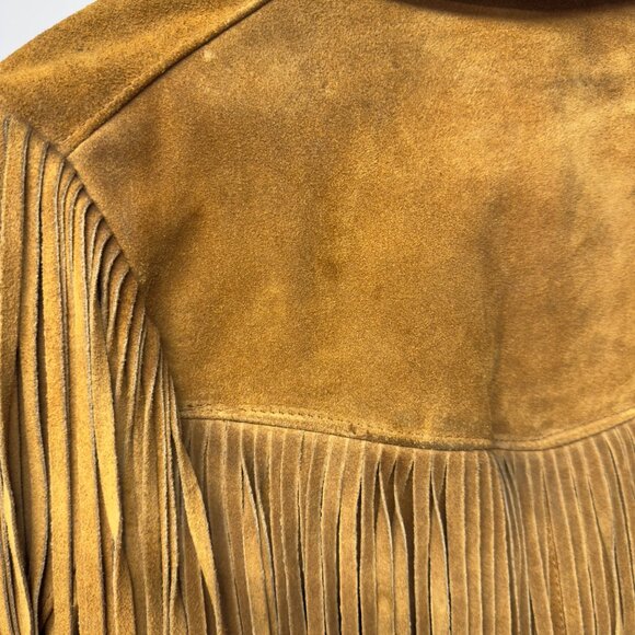 Schott NYC Western Suede Fringe Jacket Women's Sz 6 SML New w Tags Made In USA - Picture 8 of 16